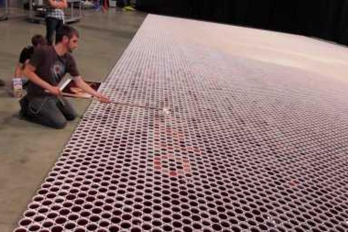 Канадский художник создал грандиозную мозаику из дождевой воды