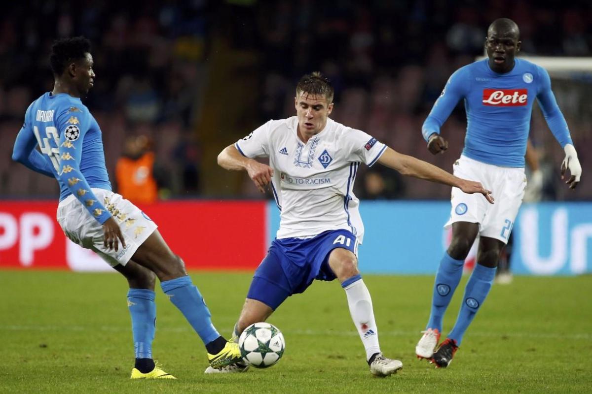 Киевское "Динамо" вылетело из розыграша еврокубков, сыграло вничью с "Наполи" Киевское "Динамо" вылетело из розыграша еврокубков, сыграло вничью с "Наполи"