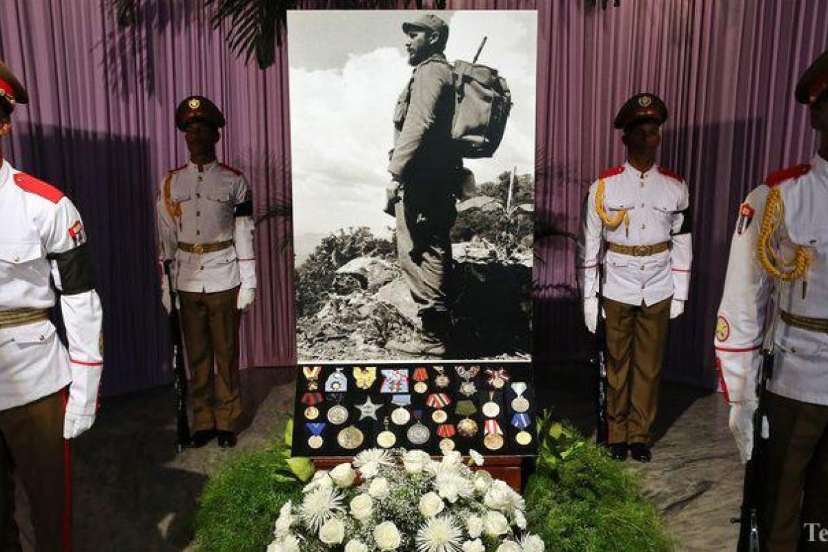 В сети обнародовано видео церемонии прощания с Фиделем Кастро В сети обнародовано видео церемонии прощания с Фиделем Кастро