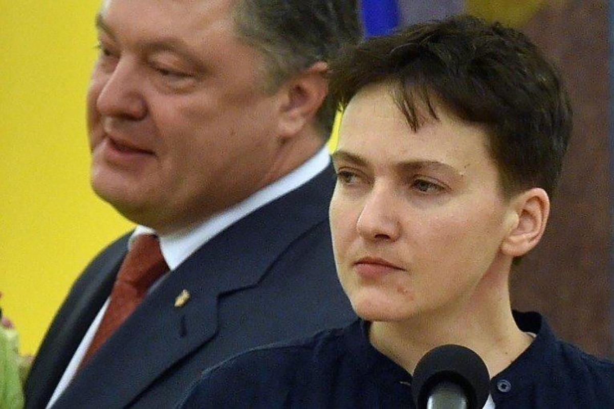 Савченко жестко раскритиковала позицию Порошенко Савченко жестко раскритиковала позицию Порошенко
