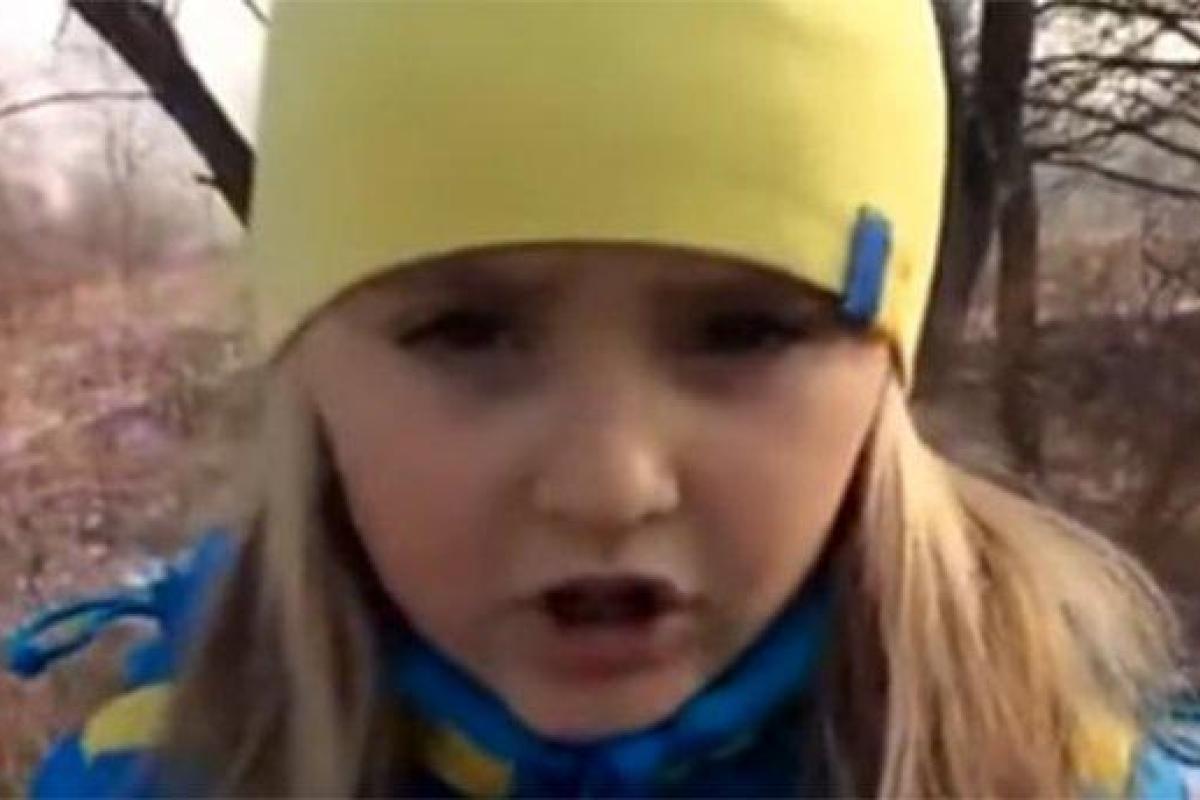 Сеть покорило видеообращение маленькой девочки к врагам Украины