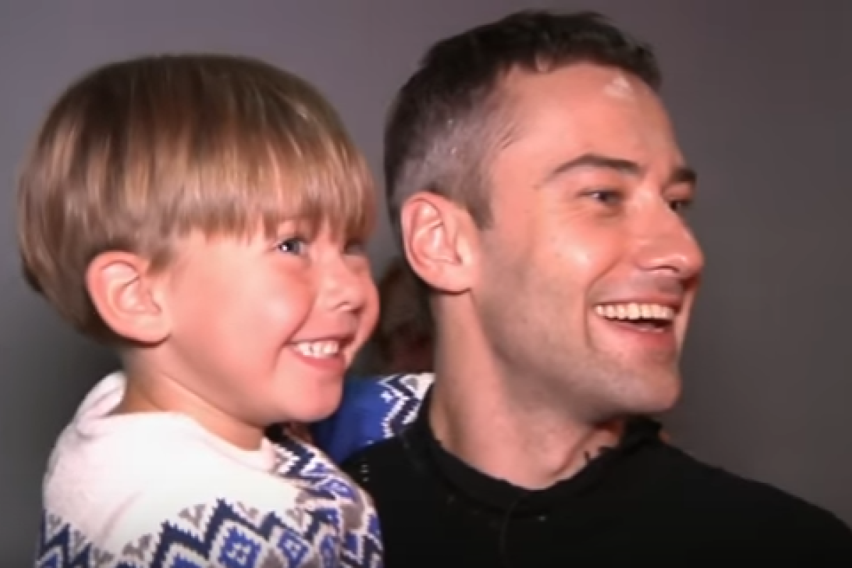 Телеведущий Дмитрий Шепелев отдыхает с сыном на горнолыжном курорте