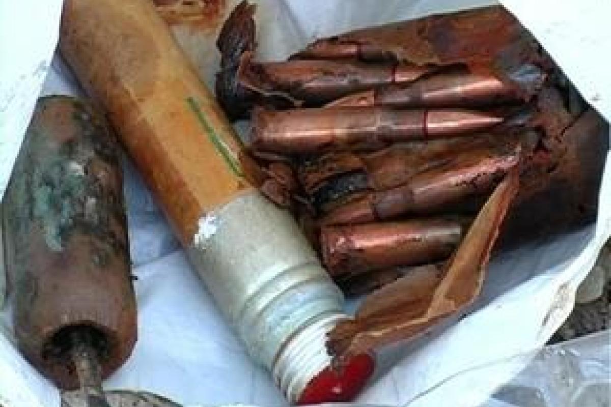 В Бахмутском районе местные жители нашли партию боеприпасов