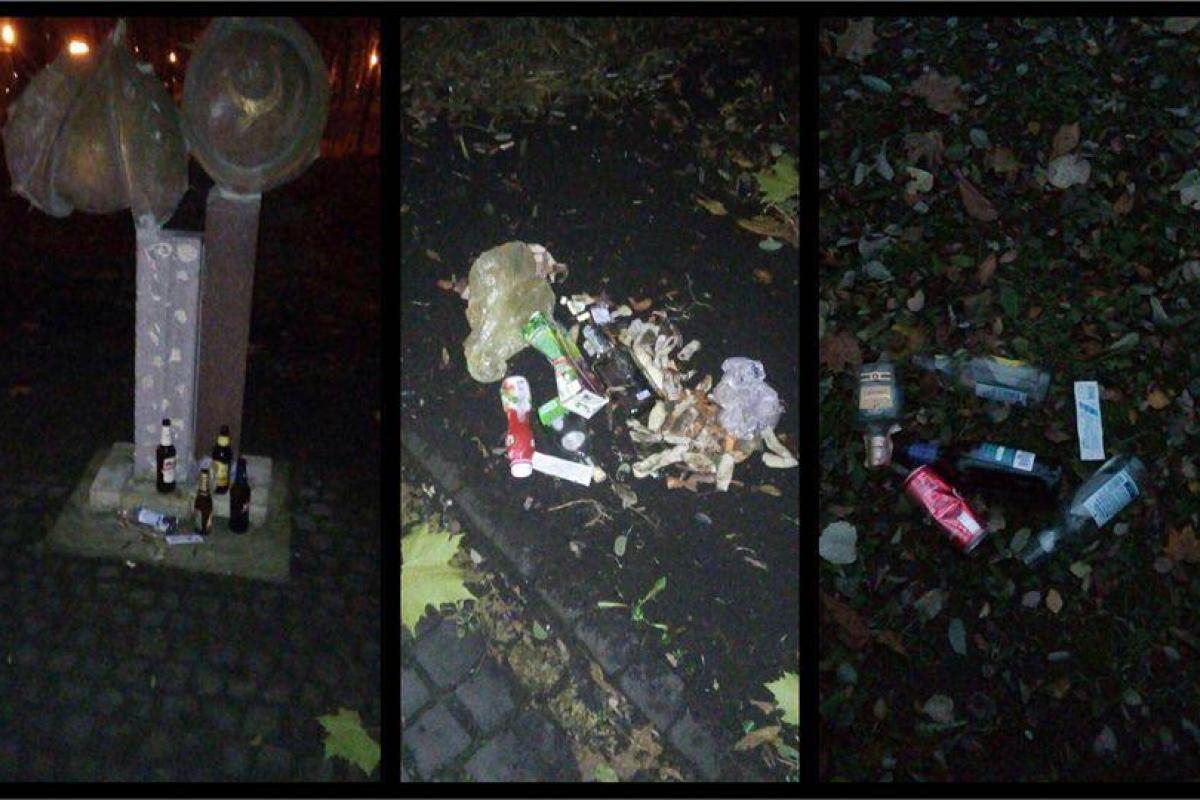 В Киеве митингующие под Радой превращают Мариинский парк в помойку - мнение киевлян В Киеве митингующие под Радой превращают Мариинский парк в помойку - мнение киевлян