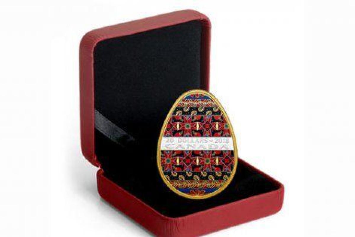 В Канаде отчеканят монеты в форме украинской писанки