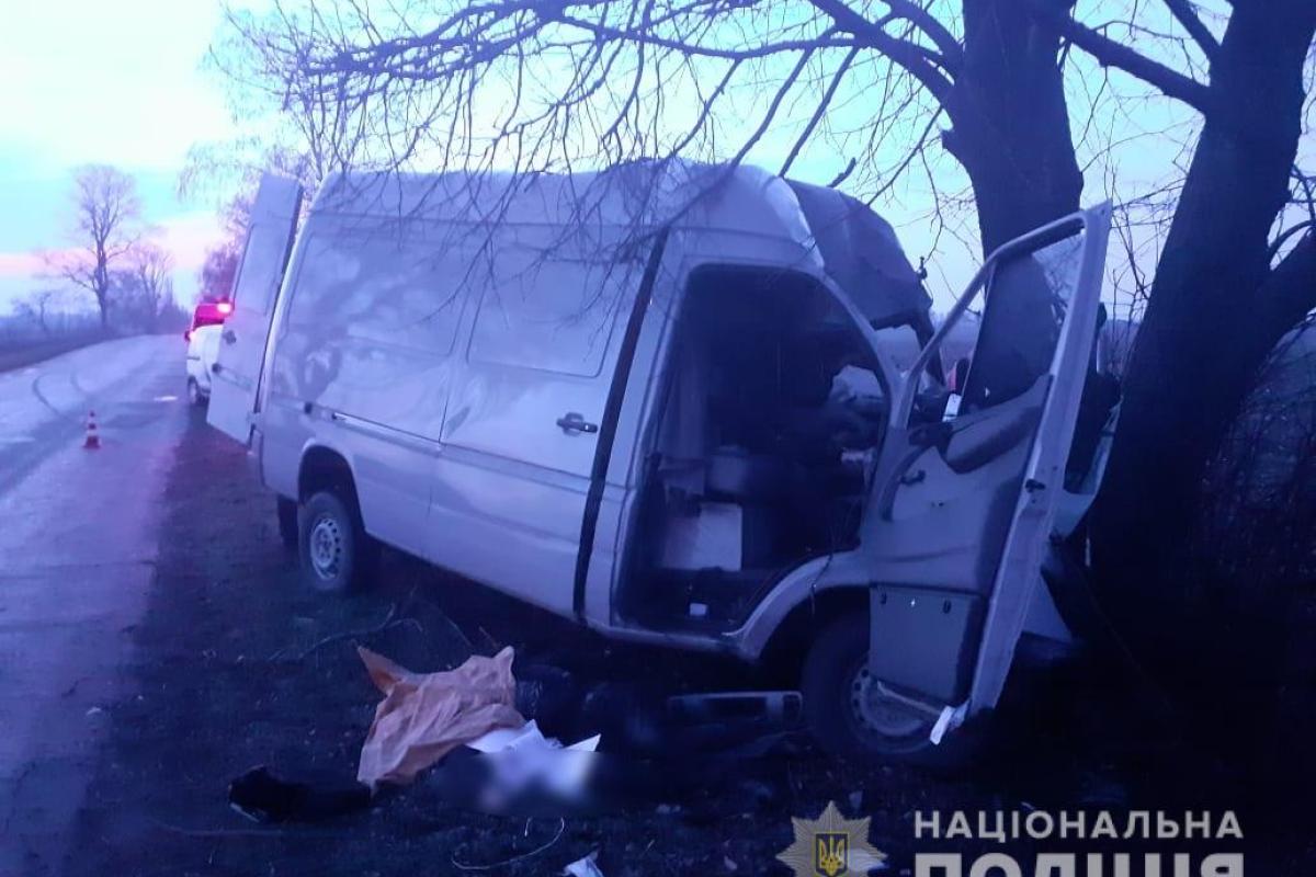 Под Киевом Mercedes влетел в дерево: есть жертвы
