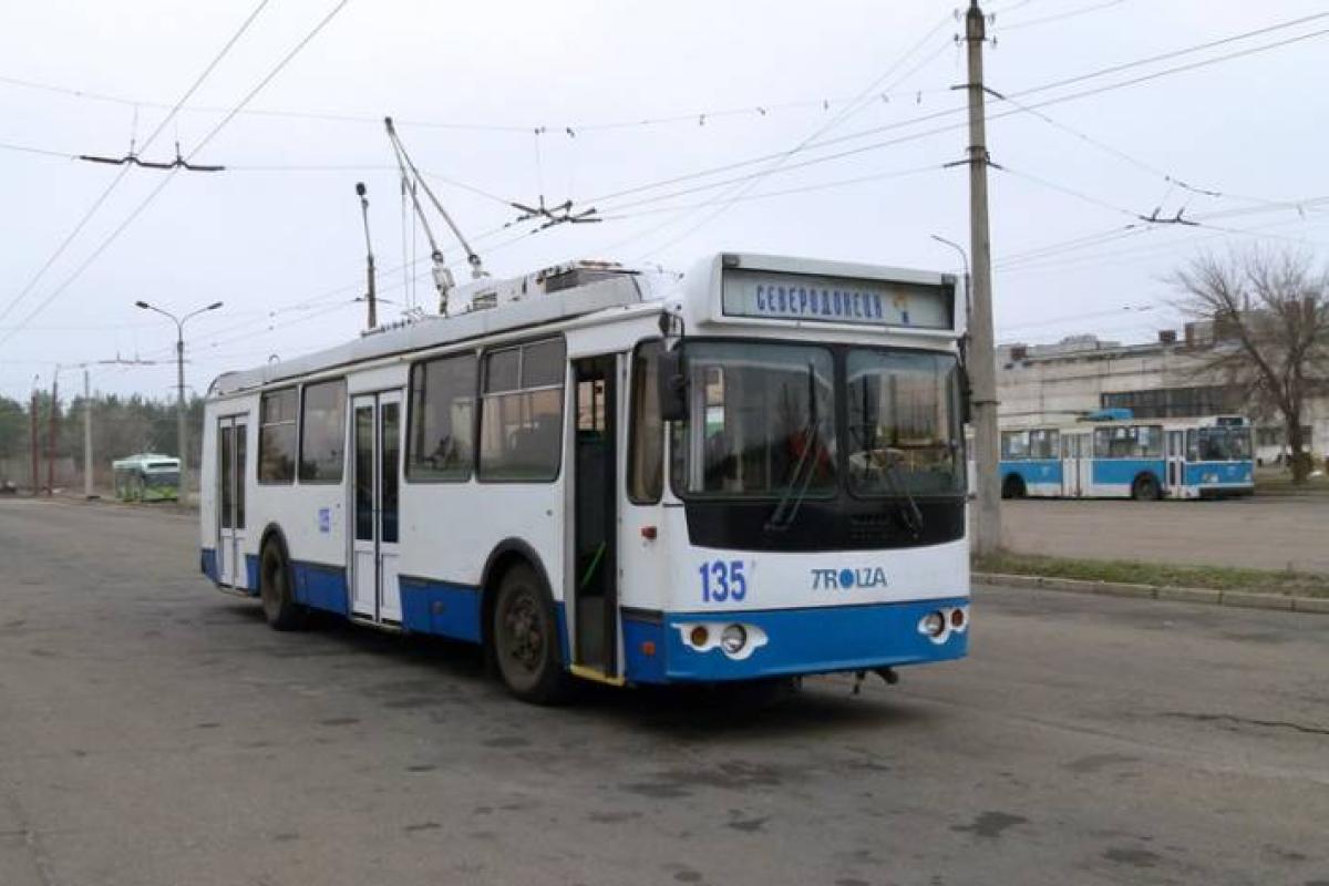 В Северодонецке на время карантина транспорт перешел на специальный режим работы