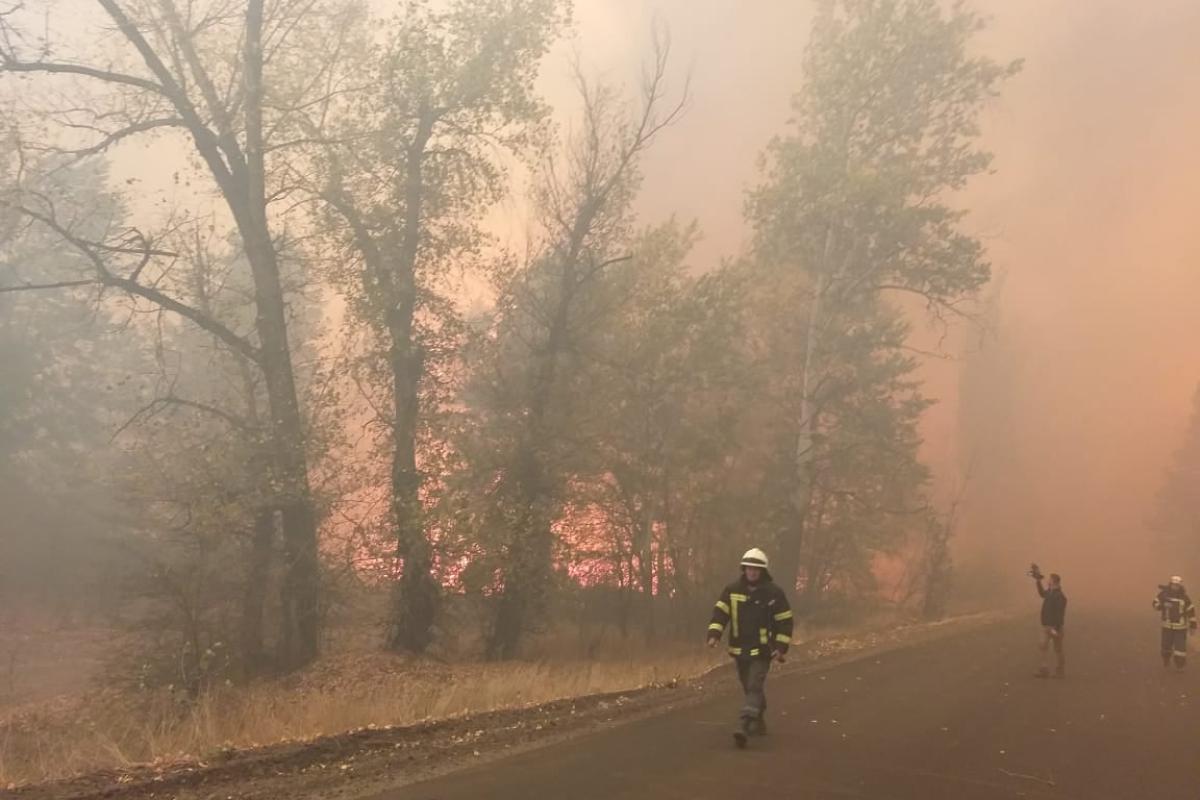 Евакуація людей, спецавіація, нестача води та можливі підпали: Гайдай про пожежі на Луганщині