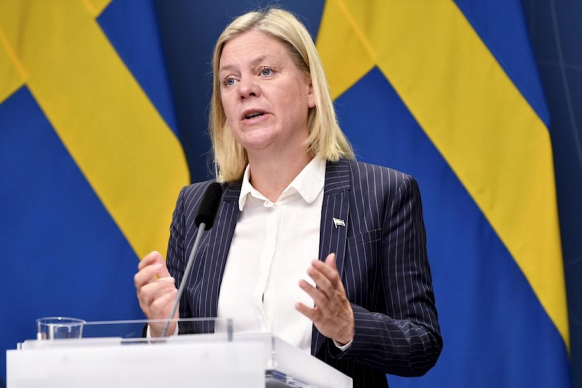 У Швеції прем'єр-міністр Андерсон подала у відставку через кілька годин після обрання У Швеції прем'єр-міністр Андерсон подала у відставку через кілька годин після обрання