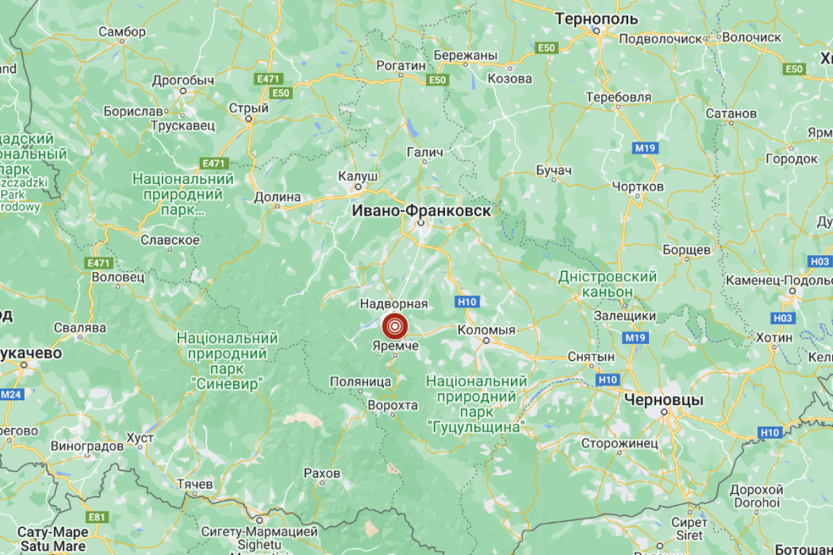 На Прикарпатье зафиксировали землетрясение