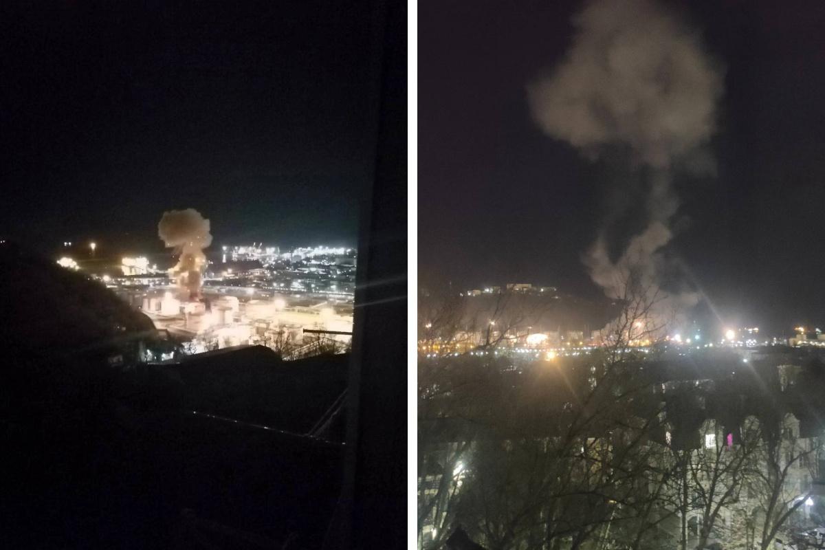 В России снова пылает: на нефтебазе в Туапсе произошел пожар В России снова пылает: на нефтебазе в Туапсе произошел пожар