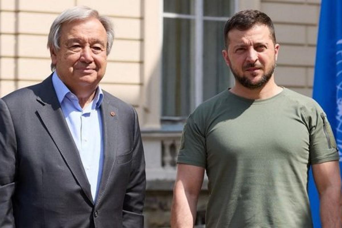 До Києва з візитом прибув генеральний секретар ООН Антоніу Гутерріш До Києва з візитом прибув генеральний секретар ООН Антоніу Гутерріш