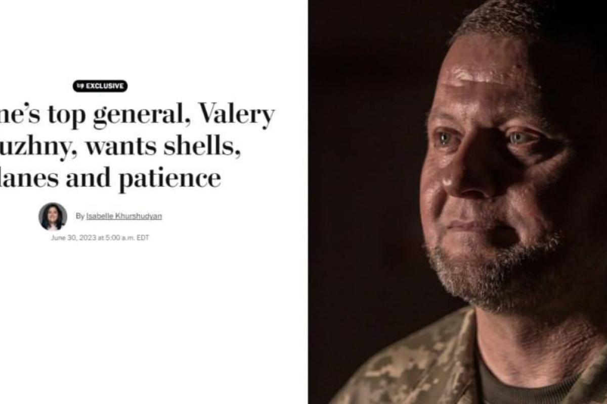 Це не шоу. Щодня кожен метр дається нам кров'ю, - Залужний про контрнаступ в інтерв'ю The Washington Post Це не шоу. Щодня кожен метр дається нам кров'ю, - Залужний про контрнаступ в інтерв'ю The Washington Post