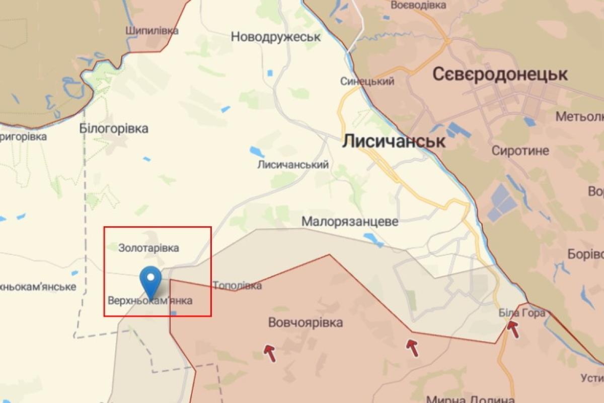 В селе Верхнекаменка недалеко от Лисичанска ВСУ уничтожили базу российских оккупантов В селе Верхнекаменка недалеко от Лисичанска ВСУ уничтожили базу российских оккупантов
