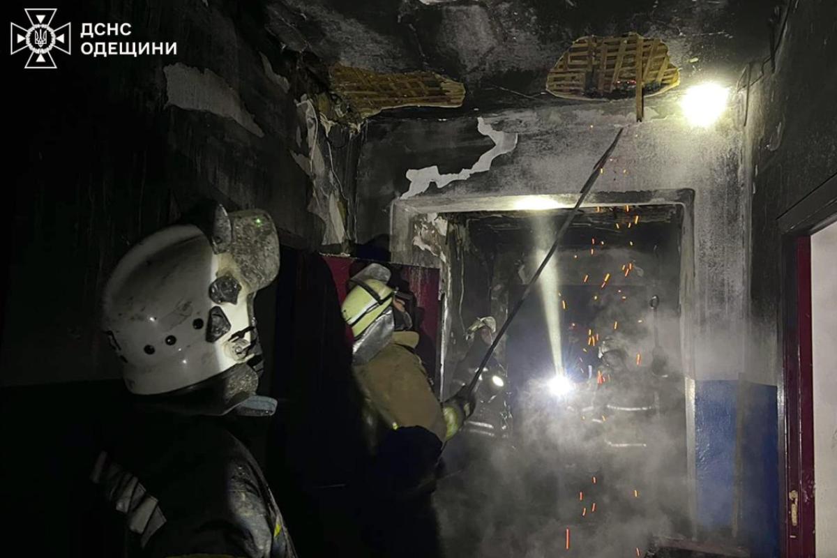 Пожар в гериатрическом пансионате в Одесской области