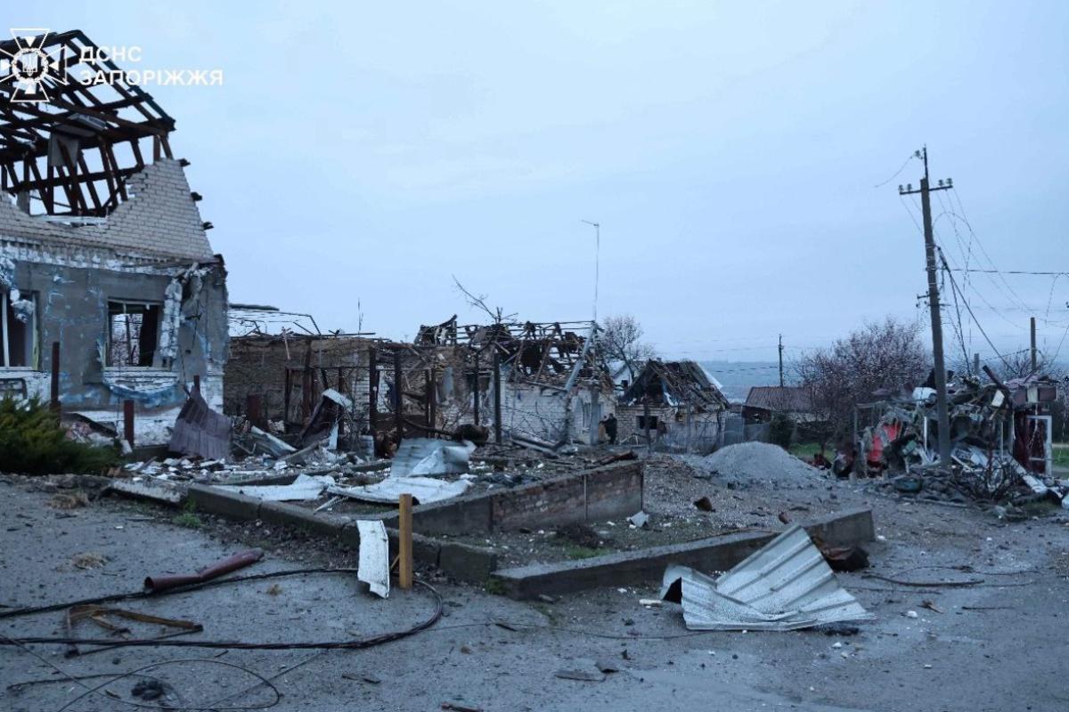 Удар КАБами по Запорожской области