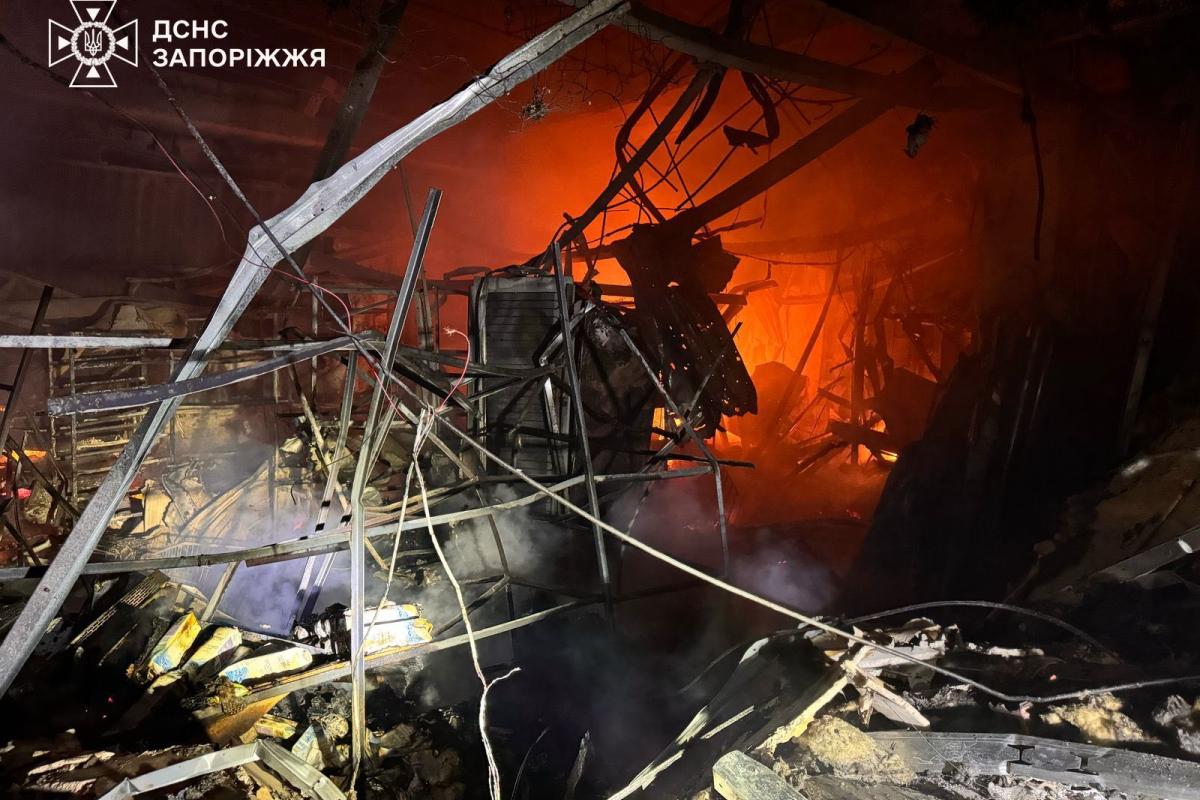 Последствия удара по Запорожской области
