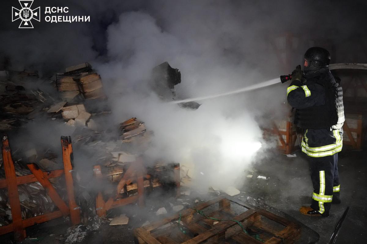 Последствия атаки БПЛА на Одесскую область