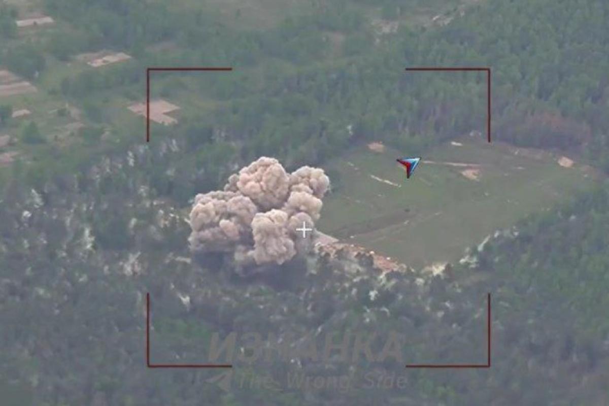 Ракетный удар по военному полигону в Сумской области / Скриншот с видео