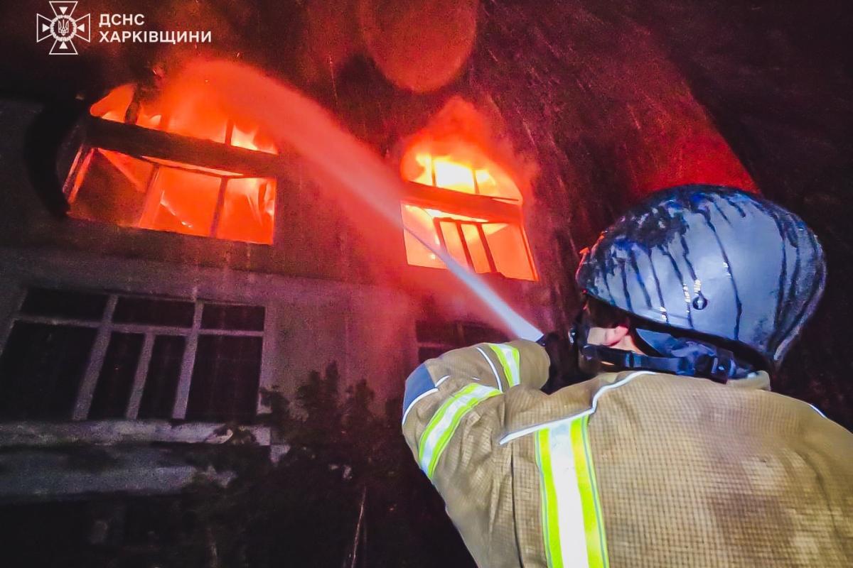 Последствия атаки БПЛА на Харьков