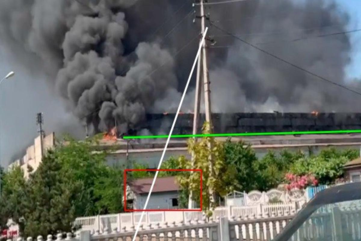 В оккупированном Мелитополе пожар на заводе "Гидромаш"
