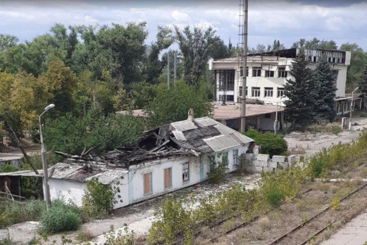 Ж/д вокзал в оккупированном Рубежном