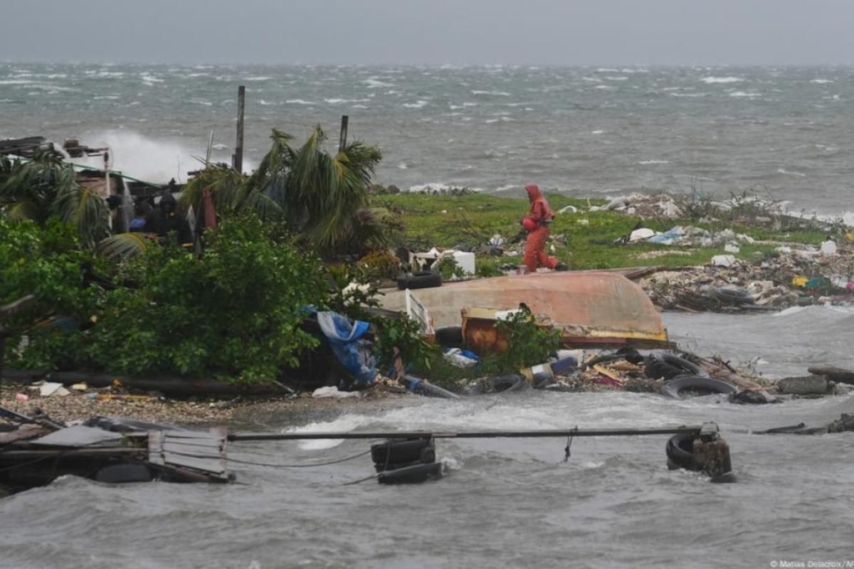 Ураган "Мелисса" близ Кингстона, 28 октября 2025 года