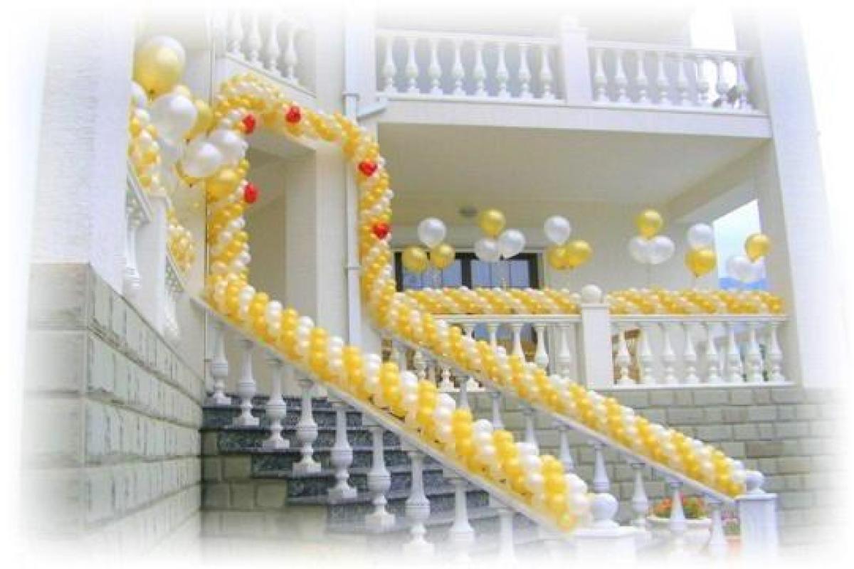 Воздушные шары на свадьбе: 5 вариантов использования