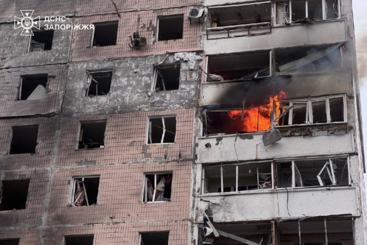 авиаудар по Запорожью