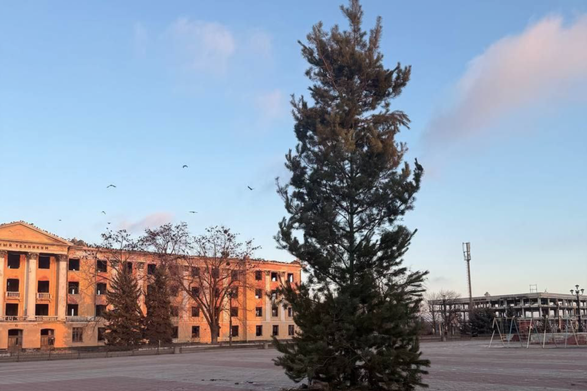 елка в Лисичанске