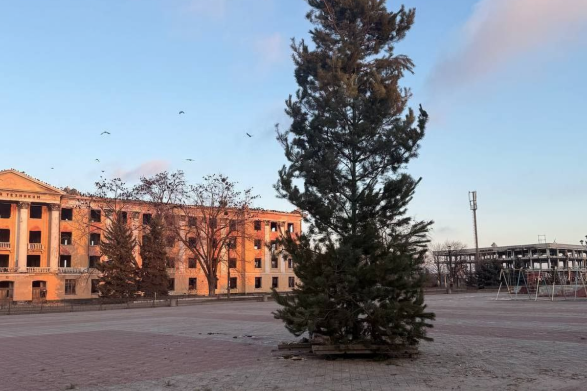 новогодняя елка в Лисичанске