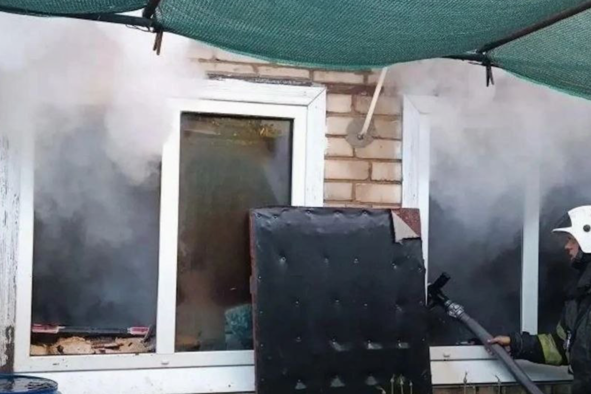 пожар в Лисичанске