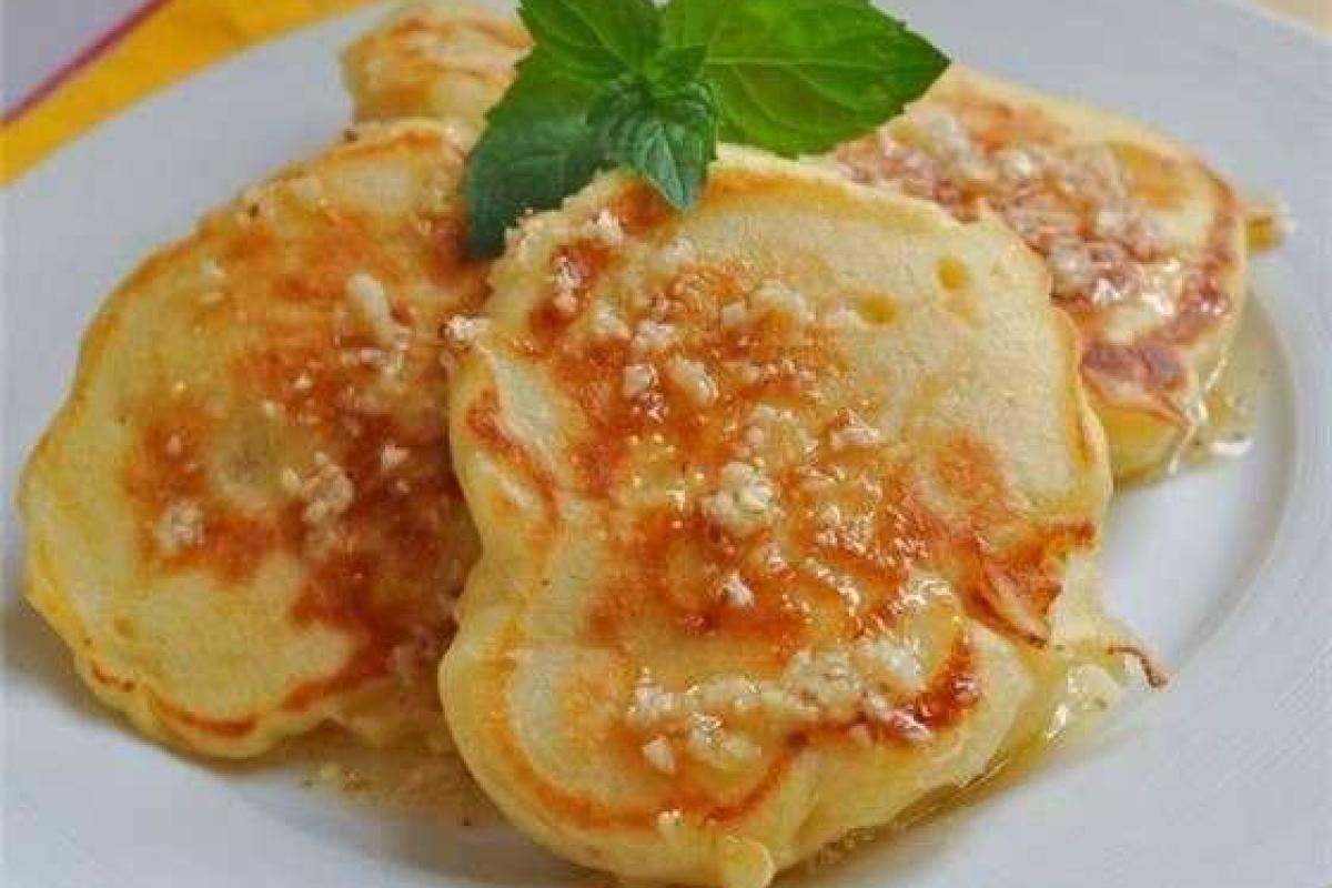Кефирные оладьи с яблоками Кефирные оладьи с яблоками