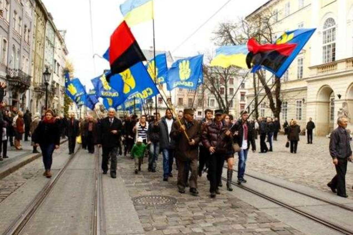 Марш УПА в Украине vs Русский Марш в России