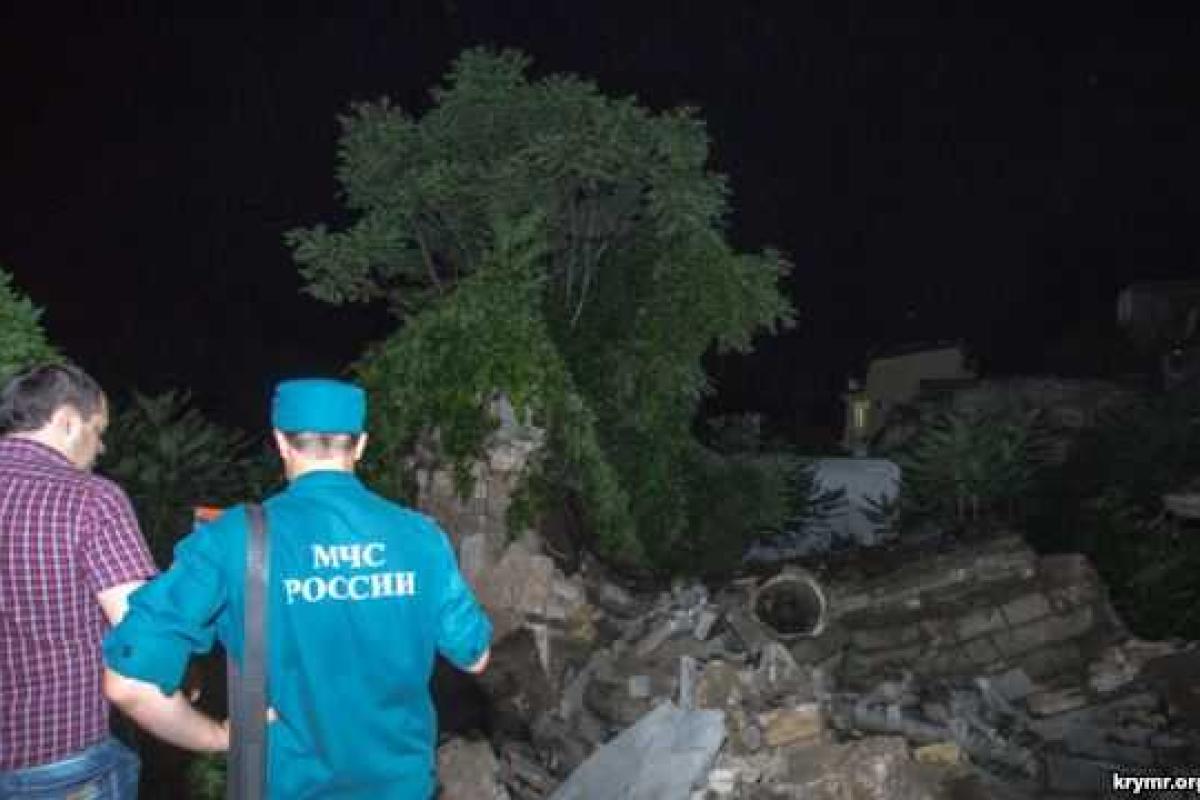 В Керчи рухнула часть Митридатской лестницы