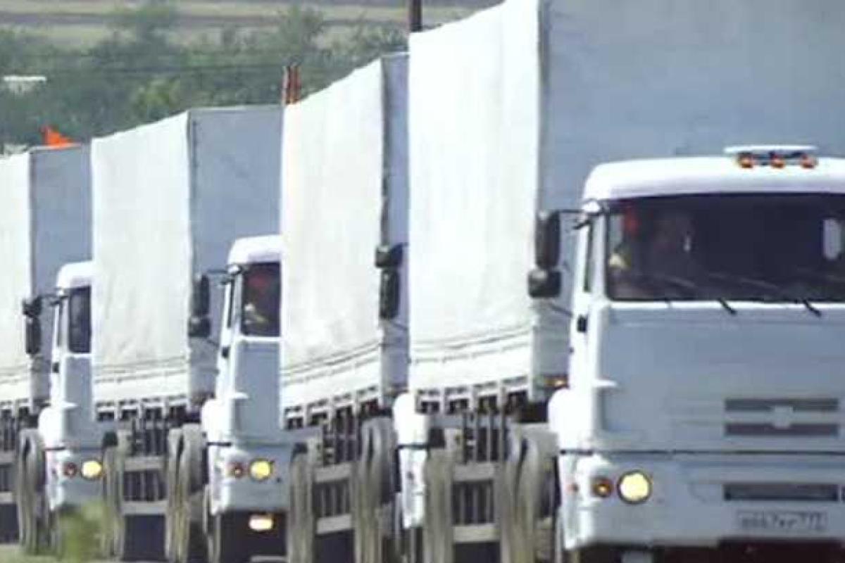 На Донбасс РФ отправила очередной "гумконвой" На Донбасс РФ отправила очередной "гумконвой"