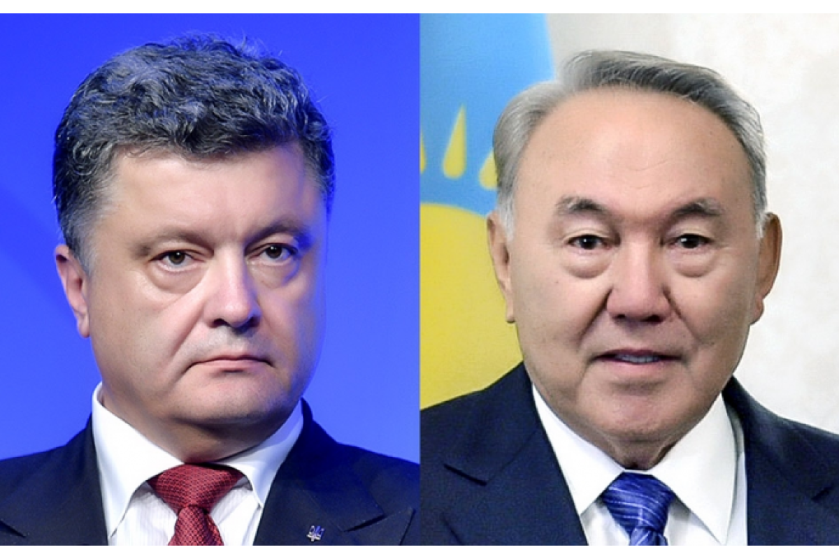 Порошенко и Назарбаев обсудили вопросы двустороннего сотрудничества в области авиастроения Порошенко и Назарбаев обсудили вопросы двустороннего сотрудничества в области авиастроения