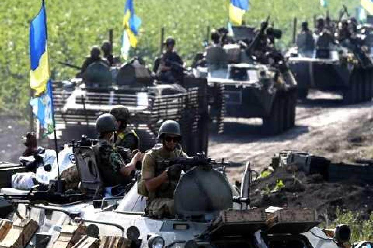 Танкисты в зоне АТО совершенствуют свое мастерство