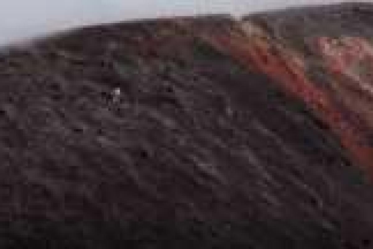 28-летний инструктор покатался на лыжах по склону действующего вулкана Этна. Видео