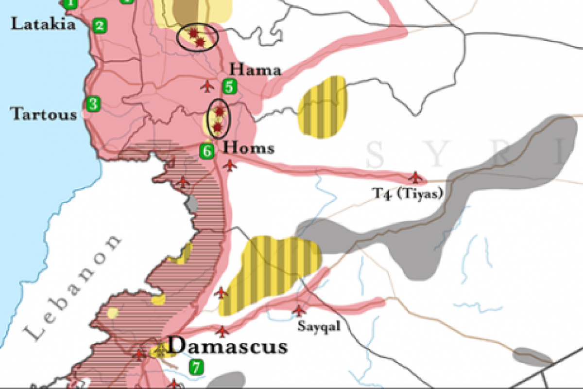 Карта боевых действий в Сирии на утро 21 октября Карта боевых действий в Сирии на утро 21 октября