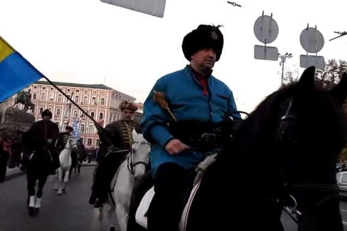 Гетьман Мельничук удивил жителей Киева. Видео