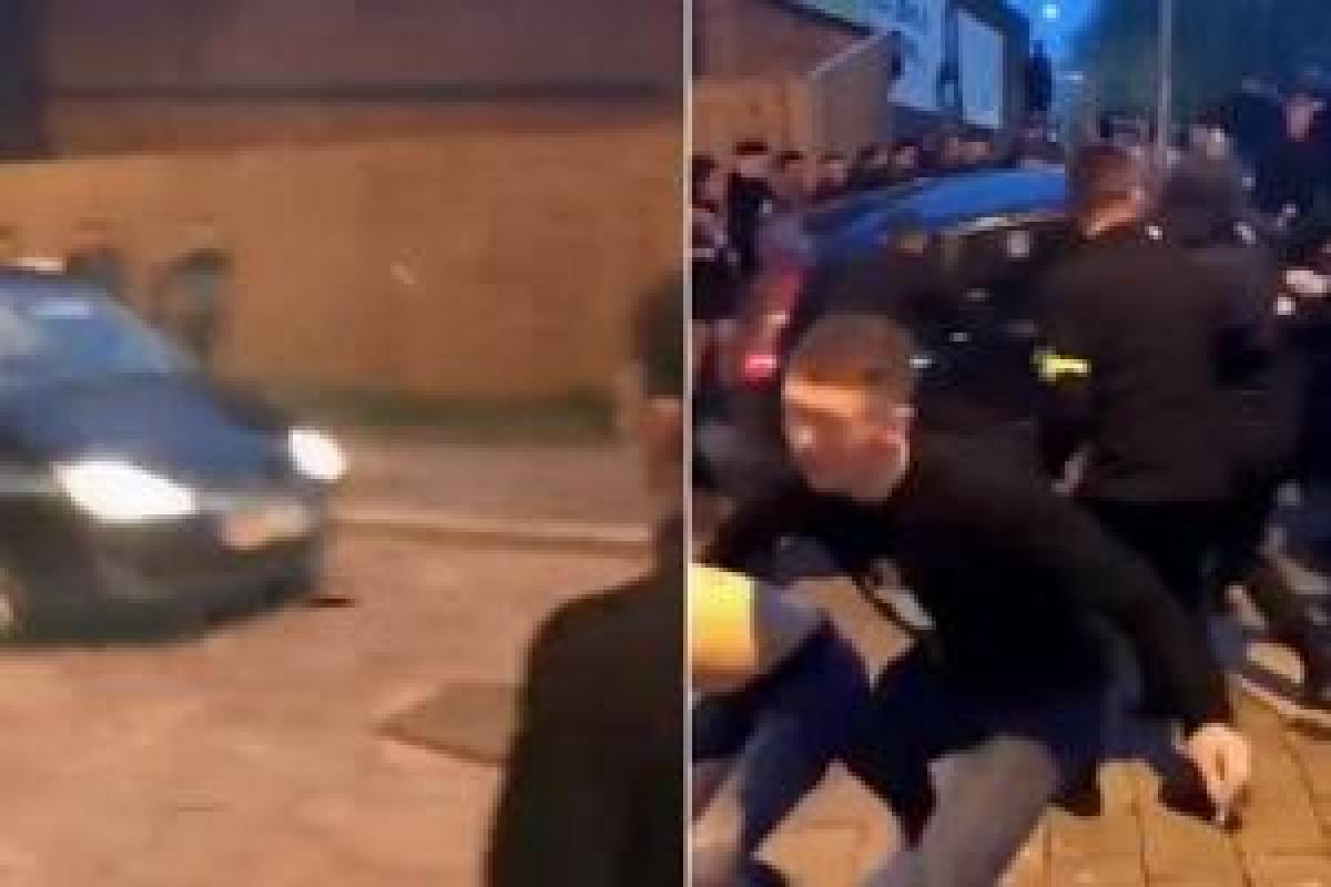 Теракт в Великобритании: появилось видео, как неизвестный трижды протаранил толпу на автомобиле Теракт в Великобритании: появилось видео, как неизвестный трижды протаранил толпу на автомобиле