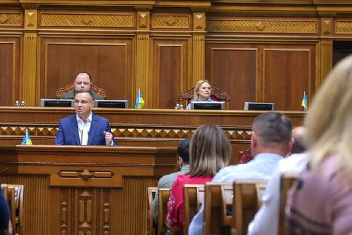 Я не успокоюсь, пока Украина не станет полноправным членом ЕС, - Анджей Дуда