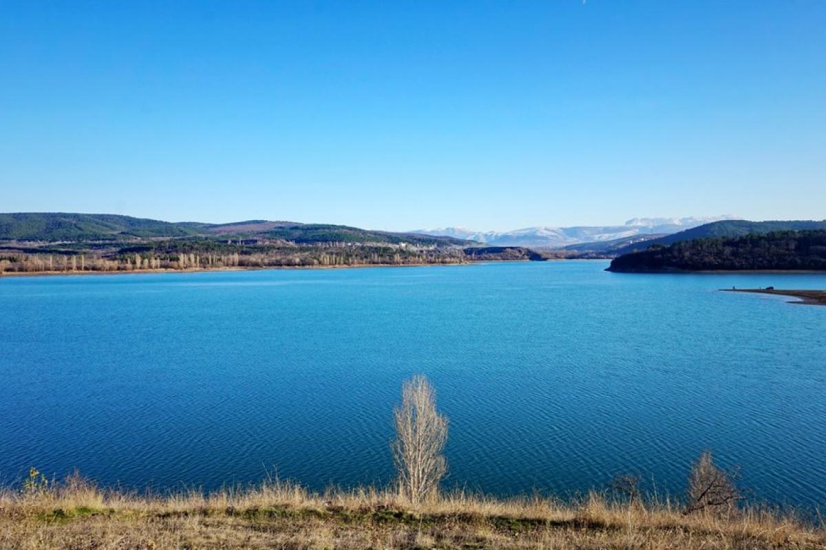 Симферопольское водохранилище превратилось в лужицу: фото Симферопольское водохранилище превратилось в лужицу: фото
