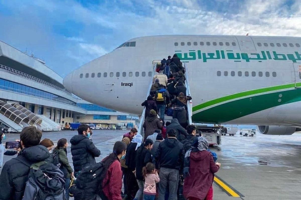 Около 400 граждан Ирака вернулись эвакуационным рейсом домой из Беларуси