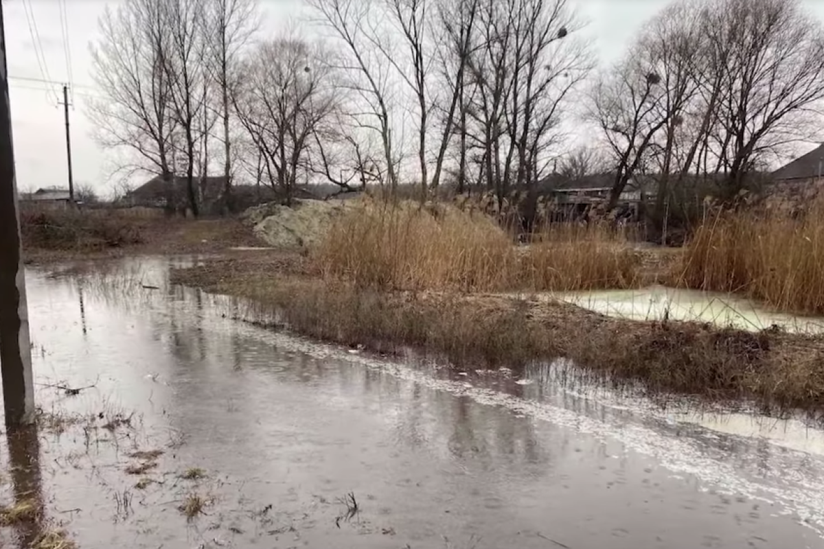 Ґрунтові води вирвалися на поверхню поблизу Сєвєродонецька, затоплені будинки (фото)