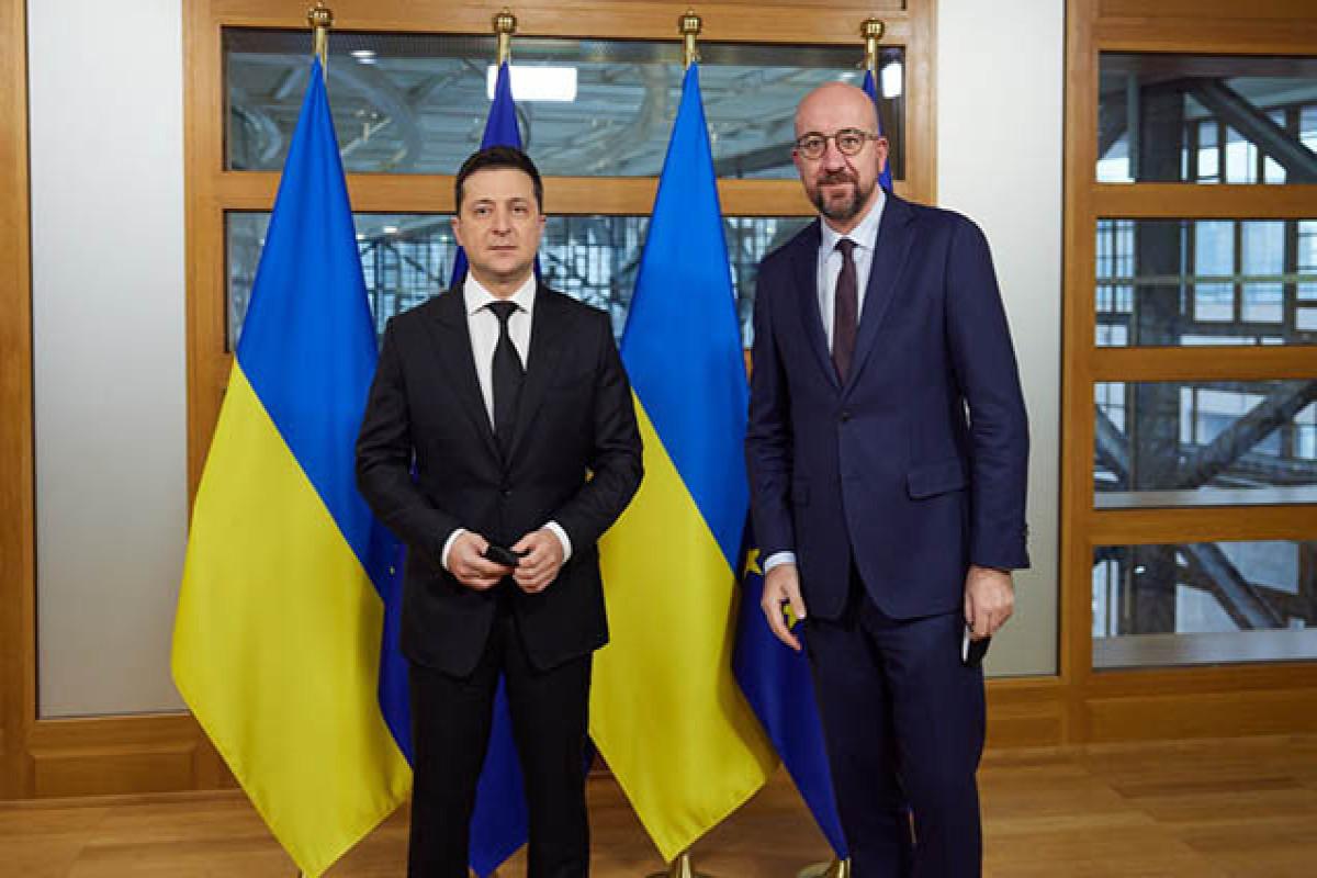 Зеленський зустрівся з президентом Євроради: про що говорили Зеленський зустрівся з президентом Євроради: про що говорили
