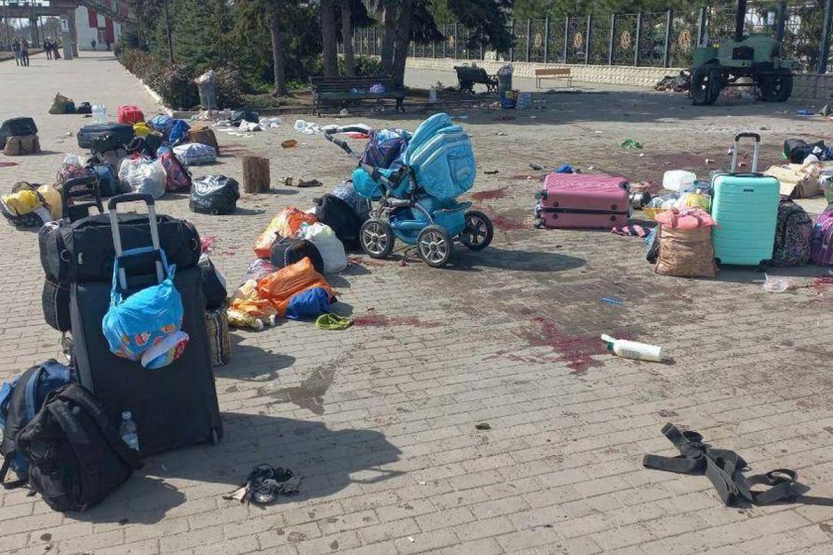Экспертиза СБУ показала, что ракетный удар по ж/д вокзалу в Краматорске был нанесен с оккупированной территории Донбасса Экспертиза СБУ показала, что ракетный удар по ж/д вокзалу в Краматорске был нанесен с оккупированной территории Донбасса