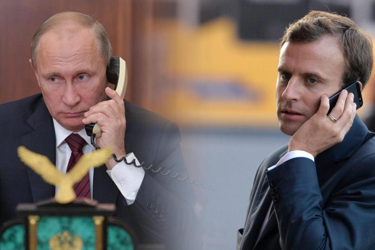Макрон и Путин поговорили по телефону: что обсудили Макрон и Путин поговорили по телефону: что обсудили