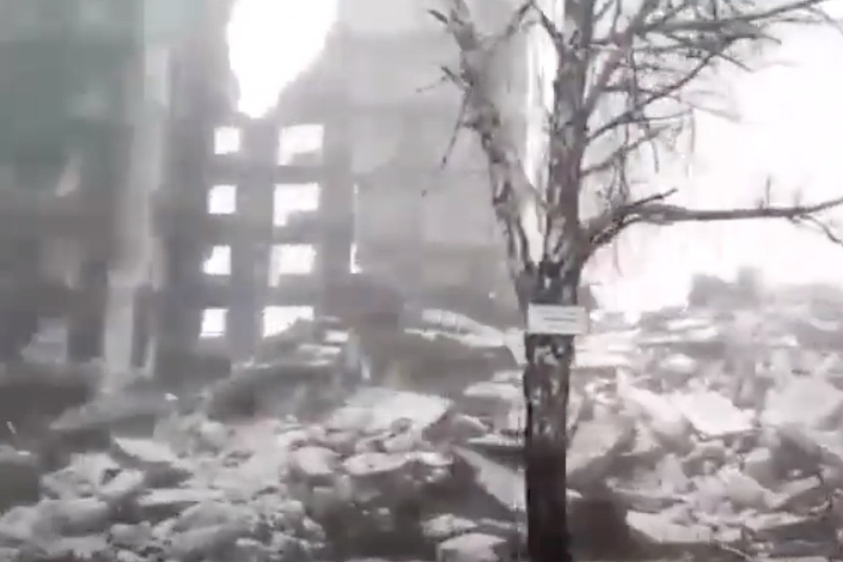 Як зараз виглядає Попасна: з'явилося відео за грудень Як зараз виглядає Попасна: з'явилося відео за грудень